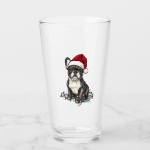 French Bulldog Christmas Lights Xmas Dogs Gifts Me Glass