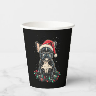 French Bulldog Christmas Lights Xmas Dogs Gifts Me Paper Cups