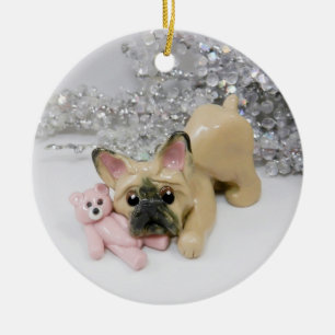 French Bulldog Christmas ornament