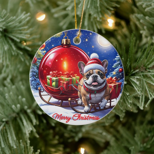 French Bulldog Christmas Ornament Christmas (Tree)