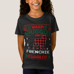 French Bulldog Christmas Pajama Ugly Christmas Swe T-Shirt