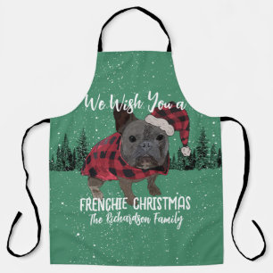 French Bulldog Christmas Personalized Dog Frenchie Apron