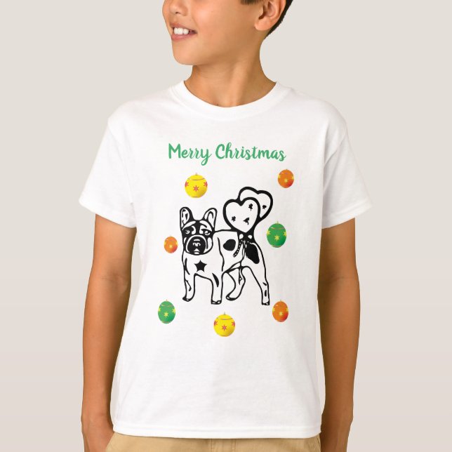 French Bulldog Christmas shirt (Front)