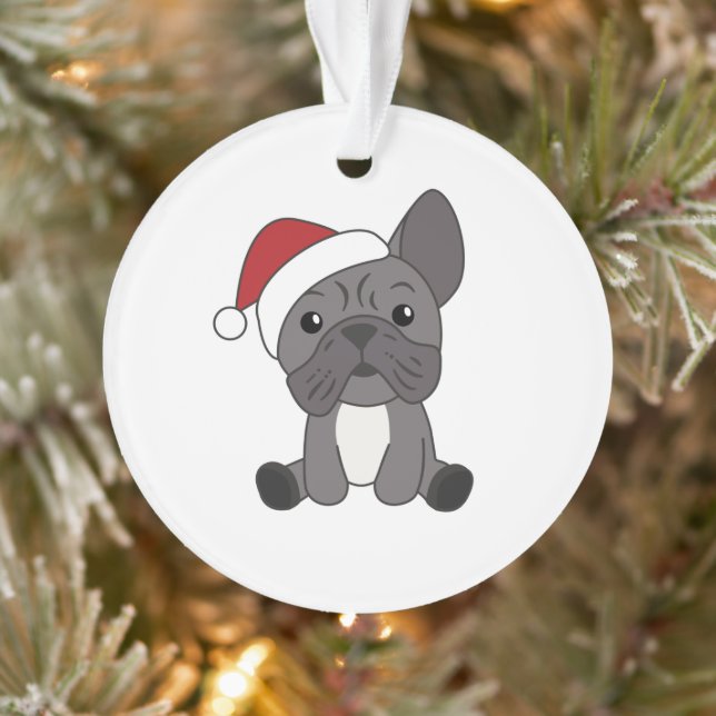 French Bulldog Christmas Snow Winter Animals Ornament (Tree)