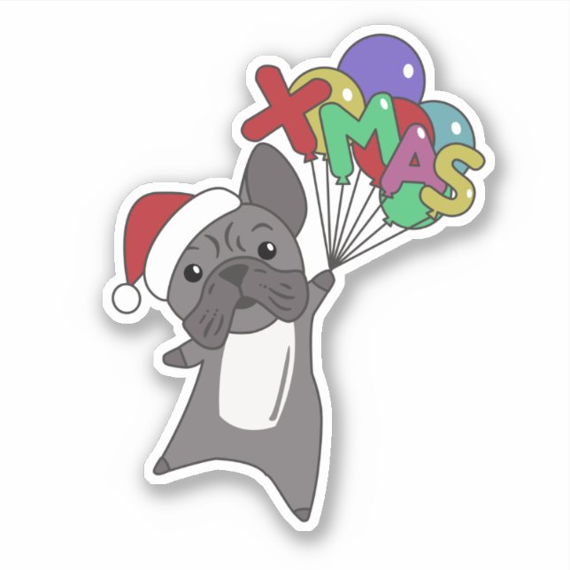 French Bulldog Christmas Snow Winter Animals Stick (Front)