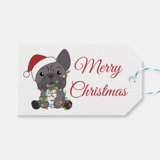 French Bulldog Christmas Snow Winter Animals Truck Gift Tags