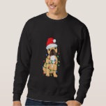 French Bulldog Christmas Tree Light Santa Dog Xmas Sweatshirt<br><div class="desc">French Bulldog Christmas Tree Light Santa Dog Xmas Pyjamas</div>