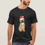 French Bulldog Christmas Tree Light Santa Dog Xmas T-Shirt<br><div class="desc">French Bulldog Christmas Tree Light Santa Dog Xmas Pyjamas</div>