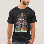 French Bulldog Christmas Tree Santa Hat Decoration T-Shirt<br><div class="desc">French Bulldog Christmas Tree Santa Hat Decorations Xmas</div>