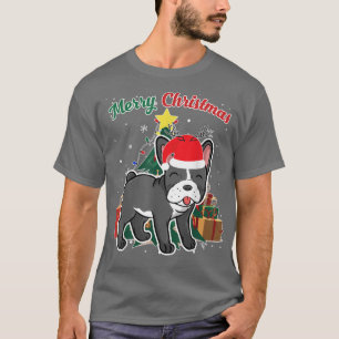 French Bulldog Christmas Tree Snow Flakes Xmas Pre T-Shirt