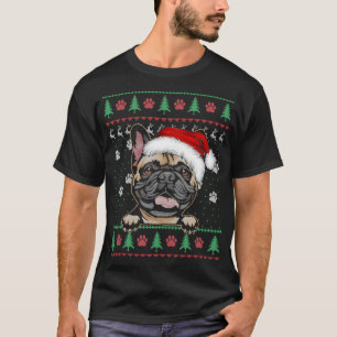 French Bulldog Christmas Ugly Sweater Funny Dog Lo