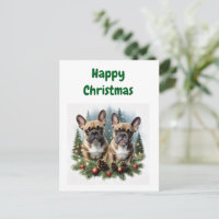 French Bulldog Christmas Wreath Bulldog
