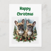 French Bulldog Christmas Wreath Bulldog