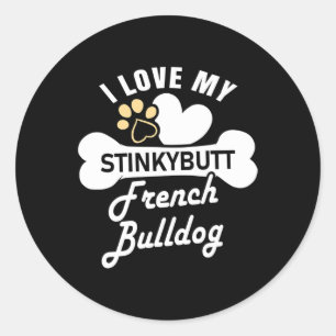 - French Bulldog Classic Round Sticker