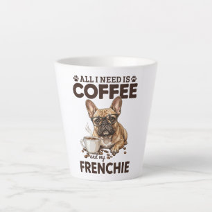 French Bulldog Coffee Frenchie Dog Latte Mug
