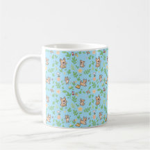 French Bulldog Coffee Mug Spring Floral Kawaii