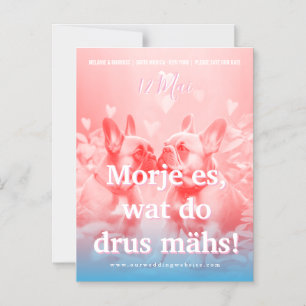 French Bulldog Cologne Save the Date  Magnetic Invitation