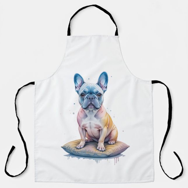 French Bulldog Colorful and Artistic Apron (Front)