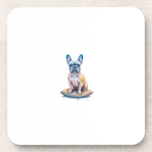 French Bulldog Colorful and Artistic Coaster