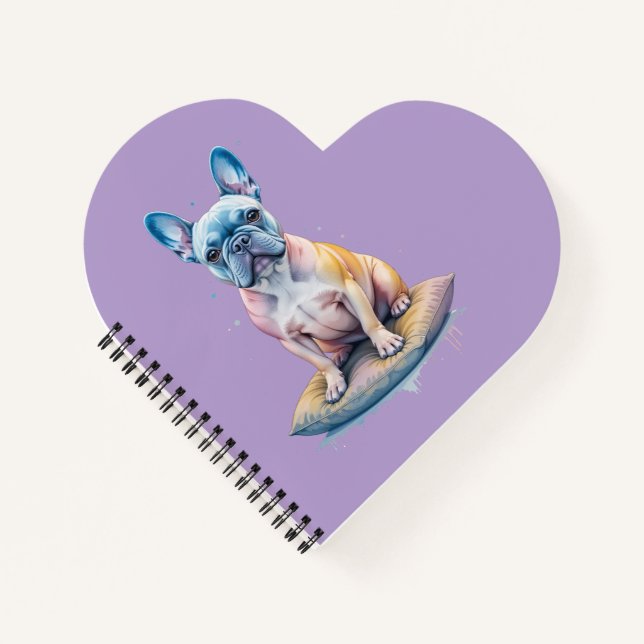 French Bulldog Colorful and Artistic Notebook (Front)