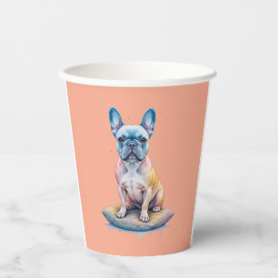 French Bulldog Colorful and Artistic Paper Cups