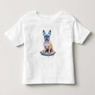 French Bulldog Colorful and Artistic Toddler T-Shirt