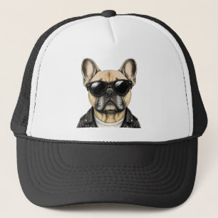 French Bulldog Cool Dog Graphic Trucker Hat