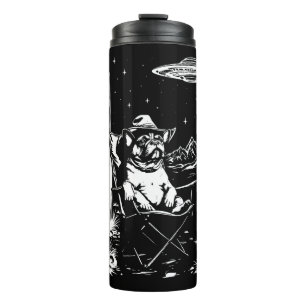 French Bulldog Cowboy UFO Thermal Tumbler