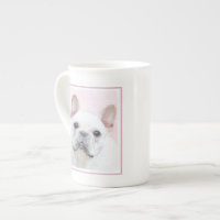 French Bulldog (Cream/White) Painting - Dog Art