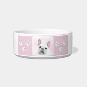 French Bulldog (Cream/White) Painting - Dog Art Bowl