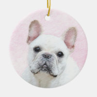French Bulldog (Cream/White) Painting - Dog Art