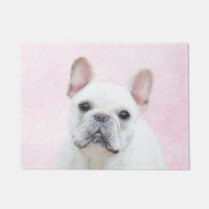 French Bulldog (Cream/White) Painting - Dog Art Doormat