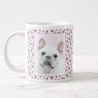 French Bulldog (Cream/White) Painting - Dog Art