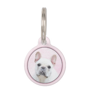 French Bulldog (Cream/White) Painting - Dog Art Pet Tag