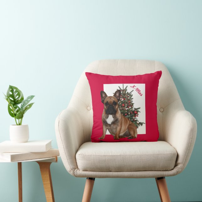 French Bulldog Cushion X-mas (Chair)