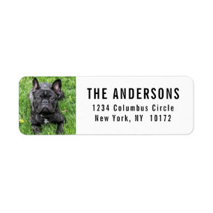 French Bulldog Custom Return Address