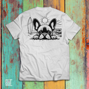 French Bulldog Cute Beach Day T-Shirt