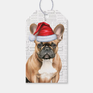 French Bulldog Cute Christmas Holiday Gift Tags