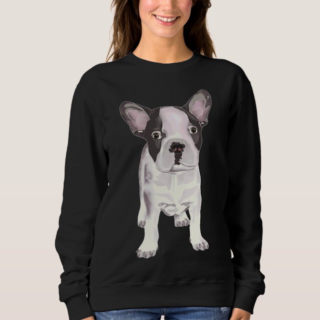 French Bulldog Cute Dog Sweatshirt (Front)