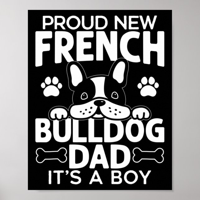 French Bulldog Dad Dog Dad  Poster (Front)