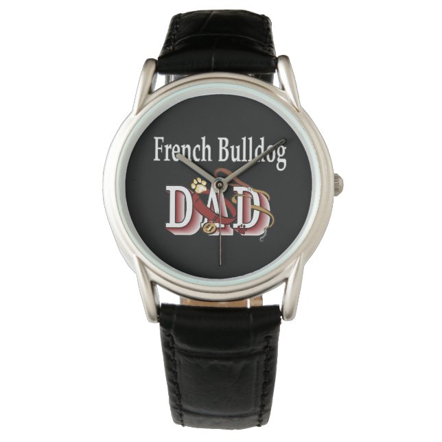 French Bulldog Dad Gifts Watch (Front)