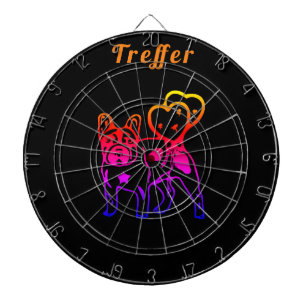 French bulldog dartboard