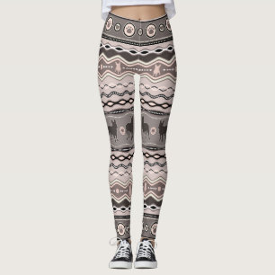 French Bulldog - Decorative Pattern in pastels Leggings