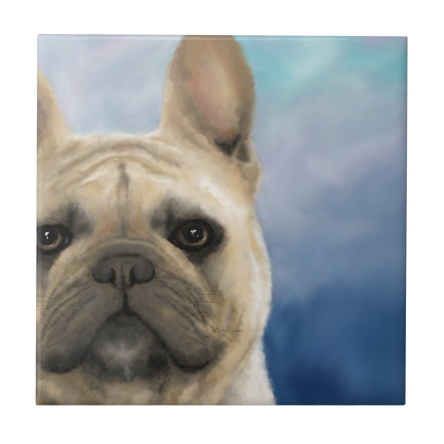 French Bulldog Dog 158 Tile (Front)