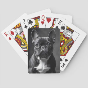 French Bulldog Dog Adorable Cute Pet Art Poster Playing Cards