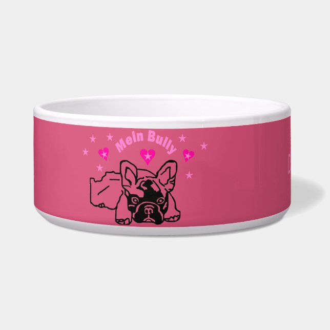 French Bulldog dog bowl (Front)
