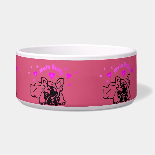 French Bulldog Dog Bowl Dish (Front)