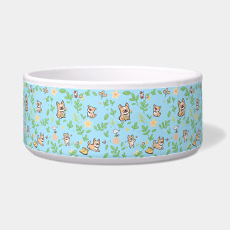 French Bulldog Dog Bowl Spring Floral Pastel Pet