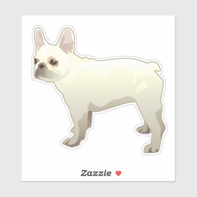 French Bulldog Dog Breed Side View Silhouette (Sheet)