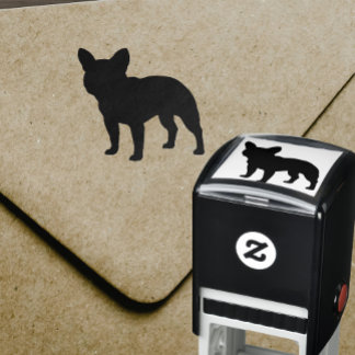 French Bulldog Dog Breed Silhouette Self-inking Stamp